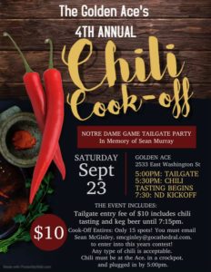 CHILI COOK-OFF & TAILGATE PARTY